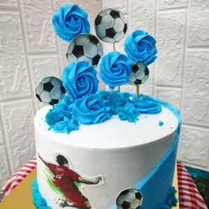 Victory Kick Football Celebration Cake