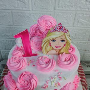 Pink Barbie Dream Sticker Cake