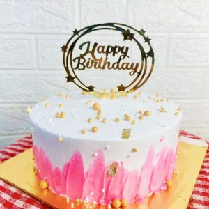 Pink White Regular Cake