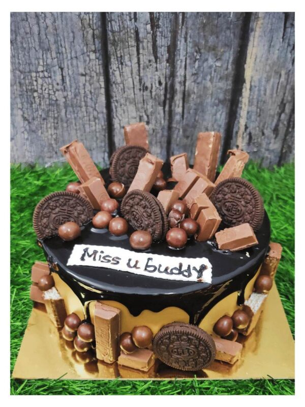 Chocolate Overload ‘Miss U Buddy’ Cake